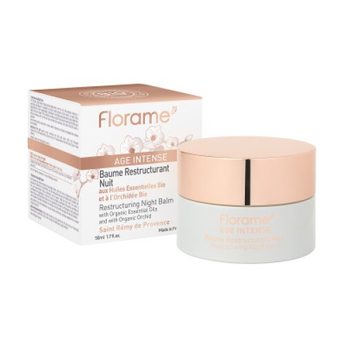 Balsam restructurant noapte BIO, Florame, Dermatocosmetic, 50 ml